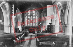 Stoke Church Interior 1904, Guildford