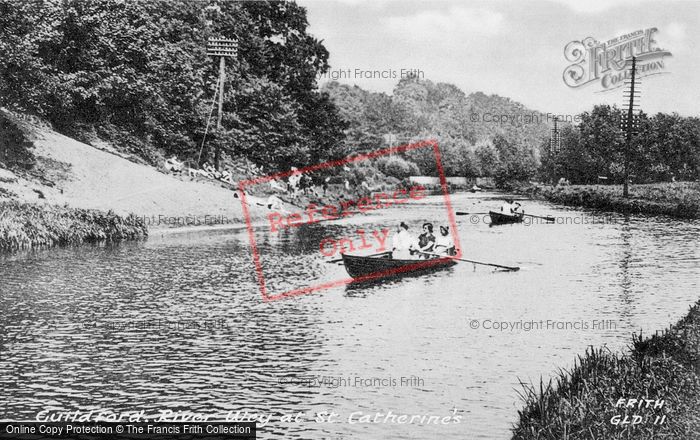 Photo of Guildford, The River Wey At St Catherine's c.1955