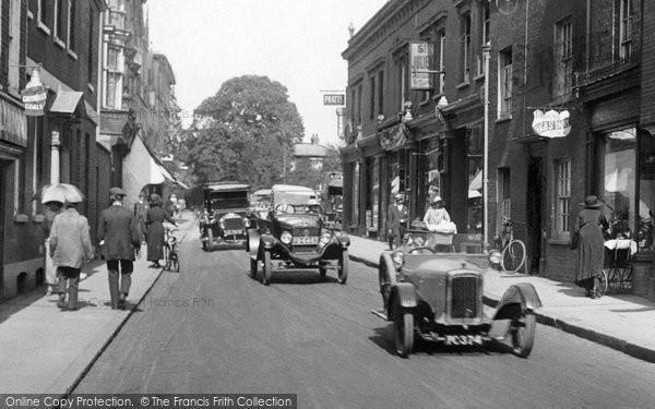 Photo of Guildford, Traffic In Upper High Street 1922