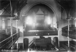 Wesleyan Chapel Interior 1904, Guildford