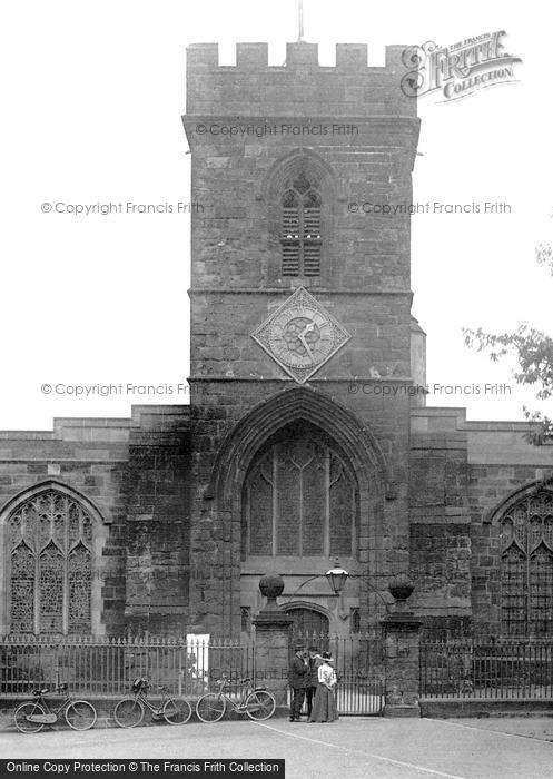 Photo of Guisborough, Clergy In Front Of St Nicholas' Church 1913