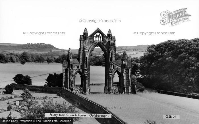 Photo of Guisborough, Priory From Church Tower c.1965