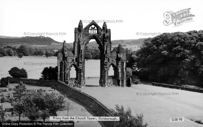 Photo of Guisborough, Priory From The Church Tower c.1965