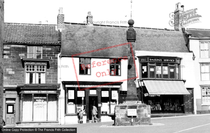 Photo of Guisborough, Public Library And Businesses c.1955