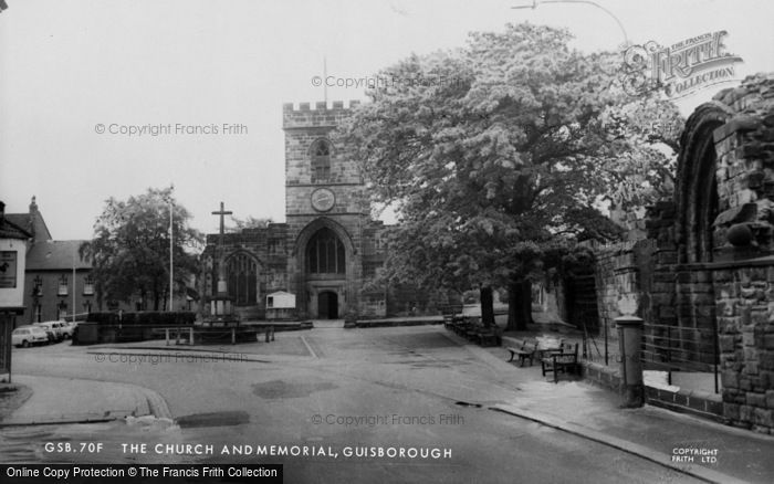 Photo of Guisborough, St Nicholas Church And Memorial c.1965