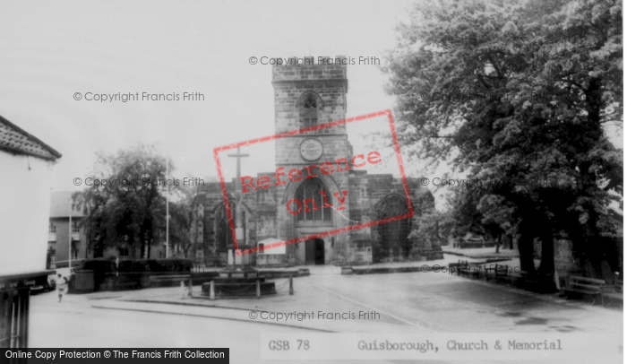 Photo of Guisborough, St Nicholas' Church And Memorial c.1965