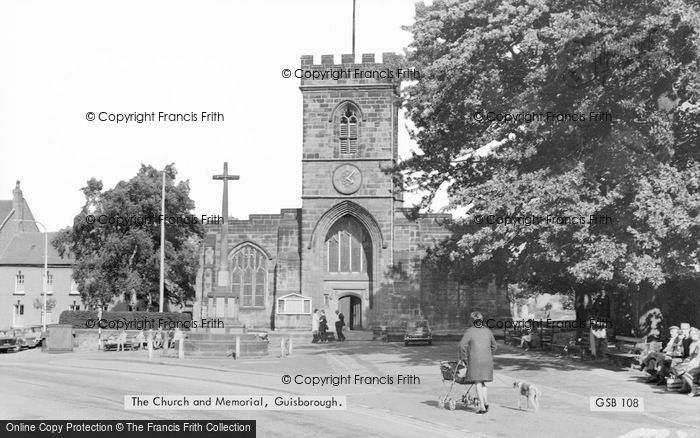 Photo of Guisborough, St Nicholas' Church And Memorial c.1965