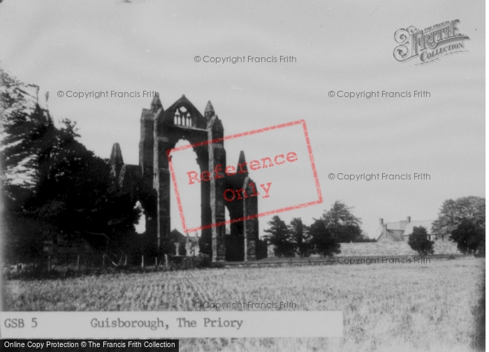 Photo of Guisborough, The Priory c.1955
