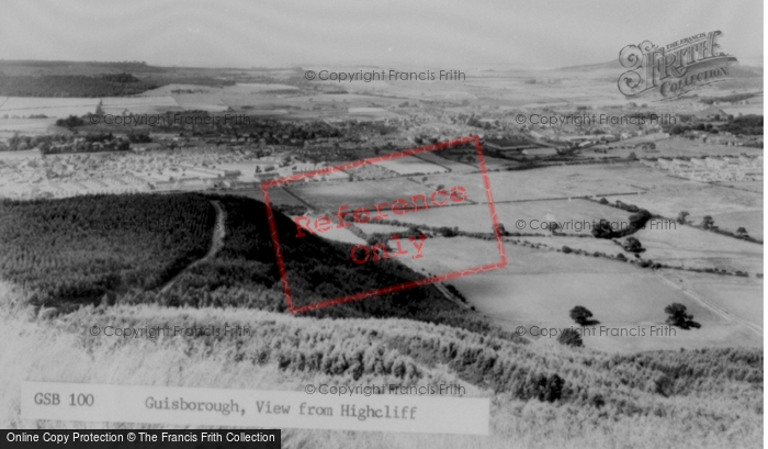 Photo of Guisborough, View From Highcliff c.1965