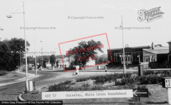 Photo of Guiseley, The White Cross Roundabout c.1965