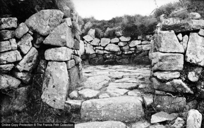 Photo of Gulval, Chysauster, Hut , Cell With Paved Floor c.1955