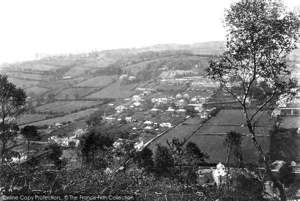 Photo of Gunnislake, From Hatchwood Quarries 1893