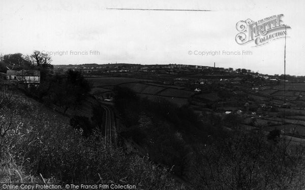 Photo of Gunnislake, View From Calstock Church c.1955