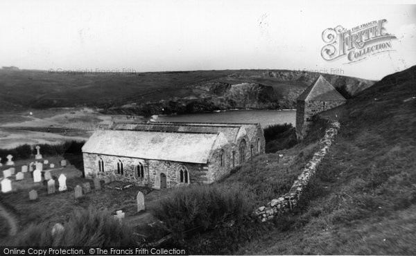 Photo of Gunwalloe, St Winnalloe's Church c.1960