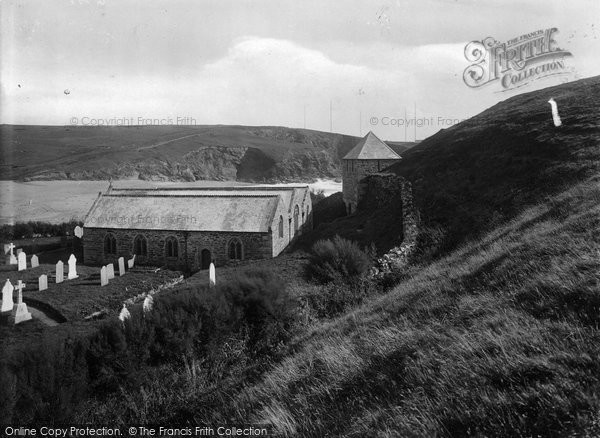 Photo of Gunwalloe, St Winwalloe's Church 1924
