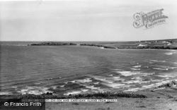 Gwbert-on-Sea, And Cardigan Island From Poppit c.1965, Gwbert