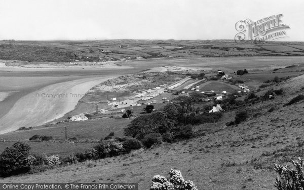Photo of Gwbert On Sea, From Poppit Caravan Site c.1965