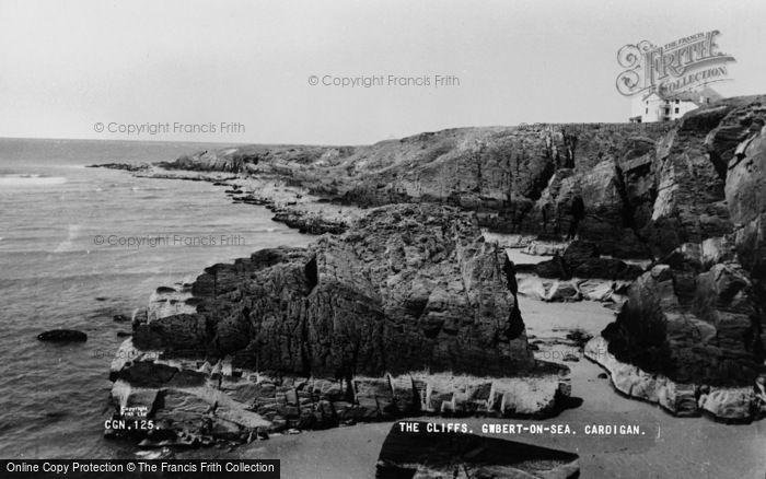 Photo of Gwbert On Sea, The Cliffs c.1960