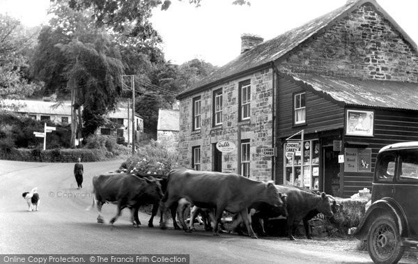 Photo of Gweek, Bridge Shop c.1950