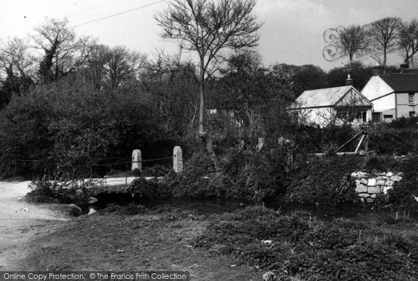 Photo of Gweek, Stores And Footbridge c.1960