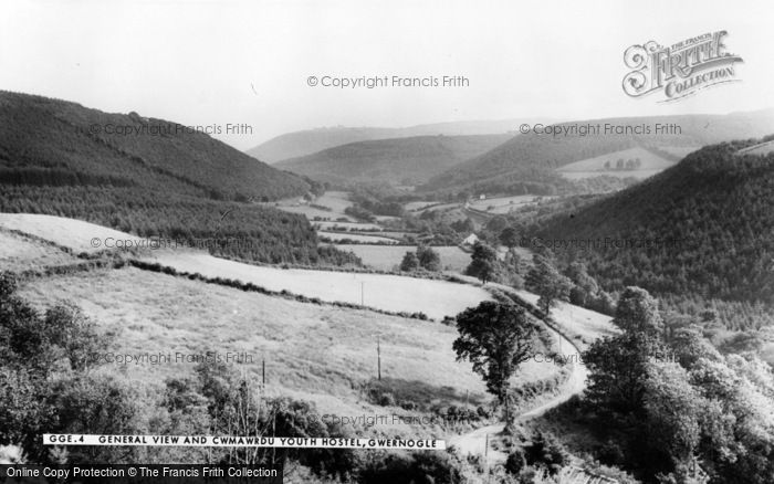 Photo of Gwernogle, General View And Cwmwrdu Youth Hostel c.1955