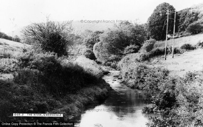 Photo of Gwernogle, The River c.1955