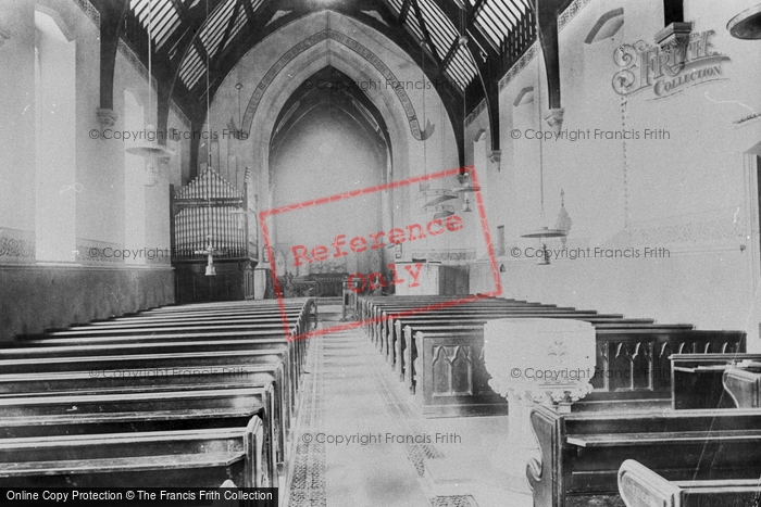 Photo of Gwersyllt, Church Interior 1895