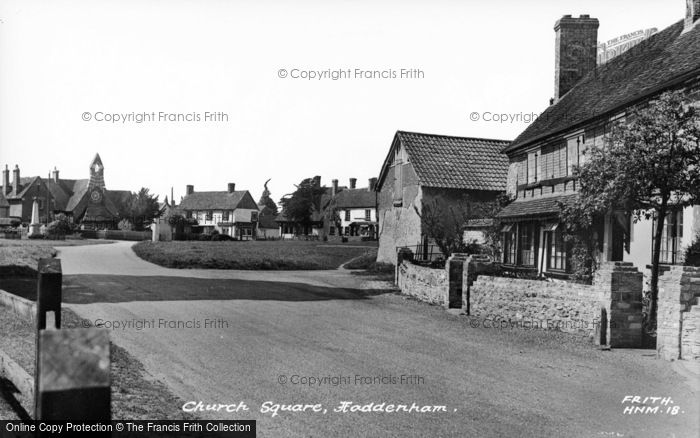 Photo of Haddenham, Church Square c.1955