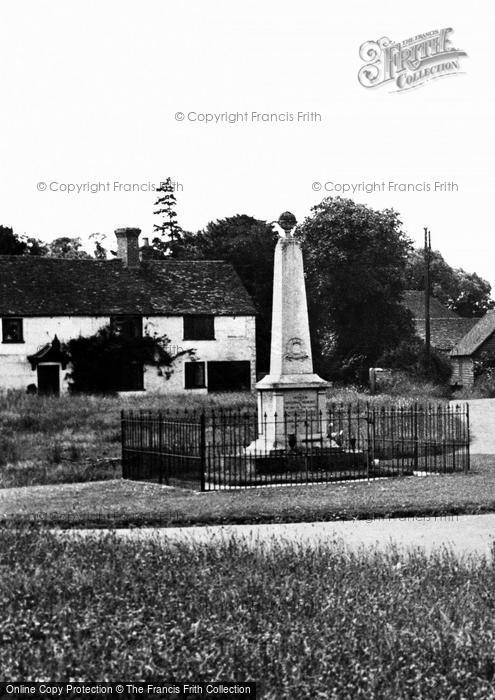 Photo of Haddenham, The Memorial 1951