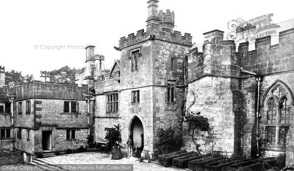 Photo of Haddon Hall, Courtyard c.1870