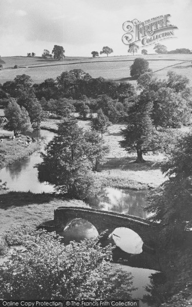 Photo of Haddon Hall, Dorothy Vernon's Bridge c.1955