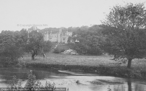 Photo of Haddon Hall, From River c.1884