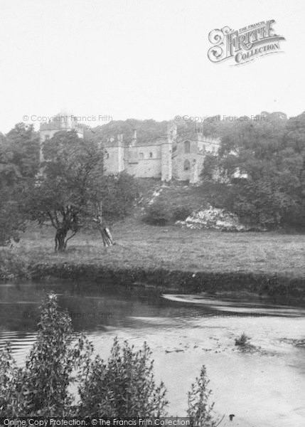 Photo of Haddon Hall, From River c.1884