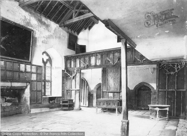 Photo of Haddon Hall, The Banqueting Hall c.1900