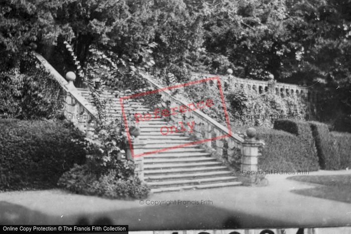 Photo of Haddon Hall, The Terrace Steps 1886
