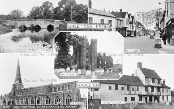 Photo of Hadleigh, Composite c.1955