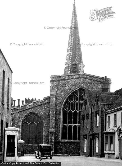 Photo of Hadleigh, The Church c.1950