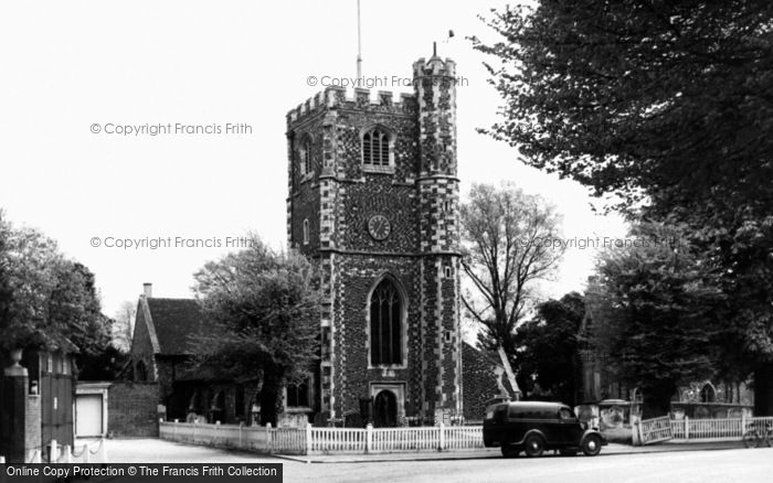 Photo of Hadley, Monken Hadley Church c.1955