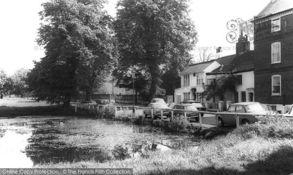 Photo of Hadley, The Green And Pond c.1965