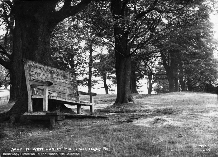 Photo of Hagley, Miltons Seat, Hagley Park c.1955