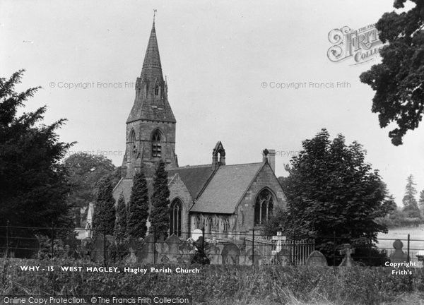Photo of Hagley, St John The Baptist Church c.1955