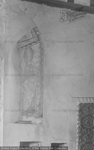 Photo of Hailes, Abbey, Paintings On North Wall 1924