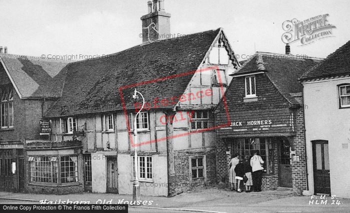 Photo of Hailsham, Old Houses c.1955