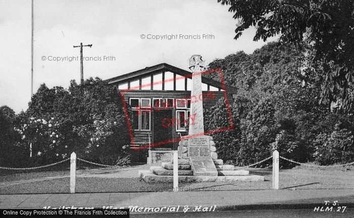 Photo of Hailsham, War Memorial c.1955