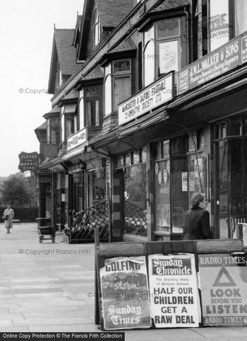 Photo of Hale, Shops On Ashley Road c.1955