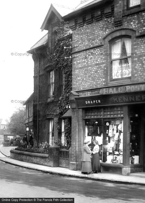 Photo of Hale, The Draper's Shop, Broomfield Lane 1913