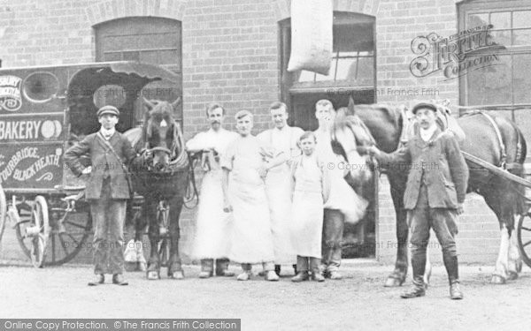Photo of Halesowen, Staff At The Co Operative Model Bakery c.1910