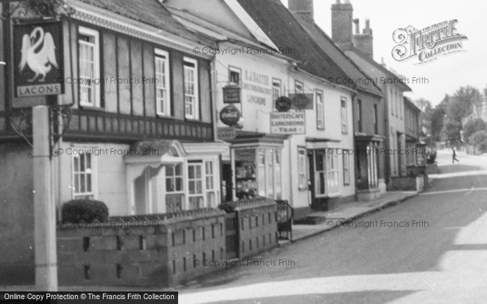 Photo of Halesworth, Baxter's Café c.1955