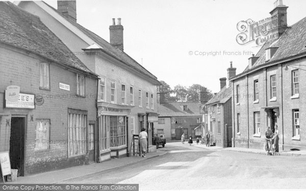 Photo of Halesworth, Bridge Street c.1955