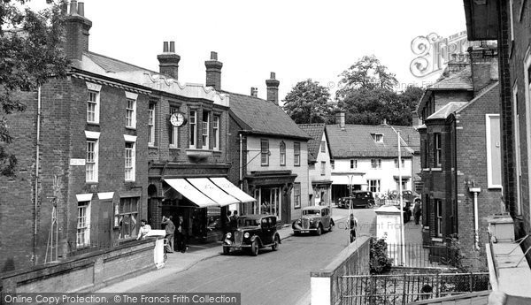 Photo of Halesworth, Bridge Street c.1955